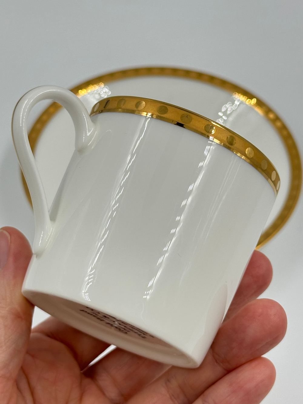 Кофейная пара Tiffany & Co, Gold Band
