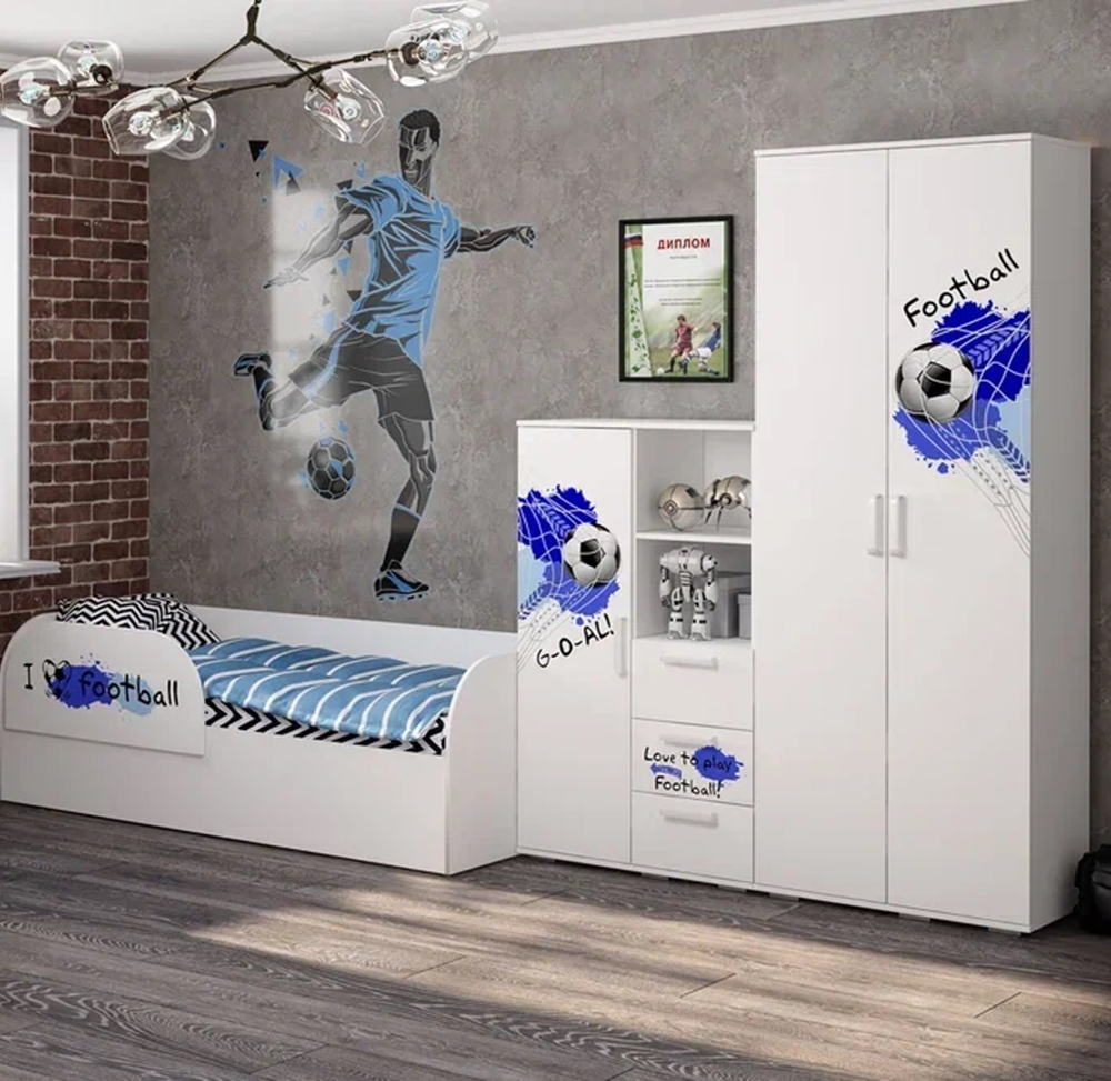 Шкаф для одежды Трио ШК-09 Король спорта