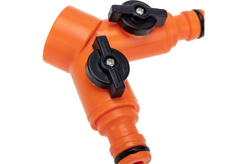 РАЗВЕТВИТЕЛЬ 2-Х КАНАЛЬНЫЙ НА КРАН 3/4-1/2 ДЮЙМА ЧЕТЫРЕ СЕЗОНА 62-0223