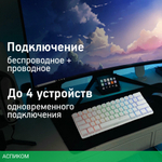 Клавиатура Oklick K763W белый (1920562)