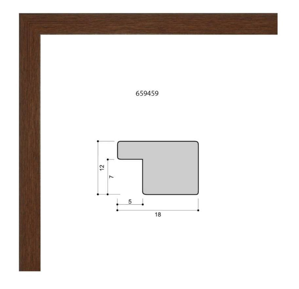 Фоторамка 10х15 см, коричневая, арт. 1015.659459