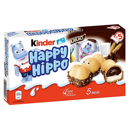 Печенье Kinder Happy Hippo со вкусом какао, 103,5 г