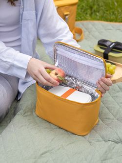 Термосумка для ланч-бокса/косметики/лекарств Smart Picnic, S, горчичная