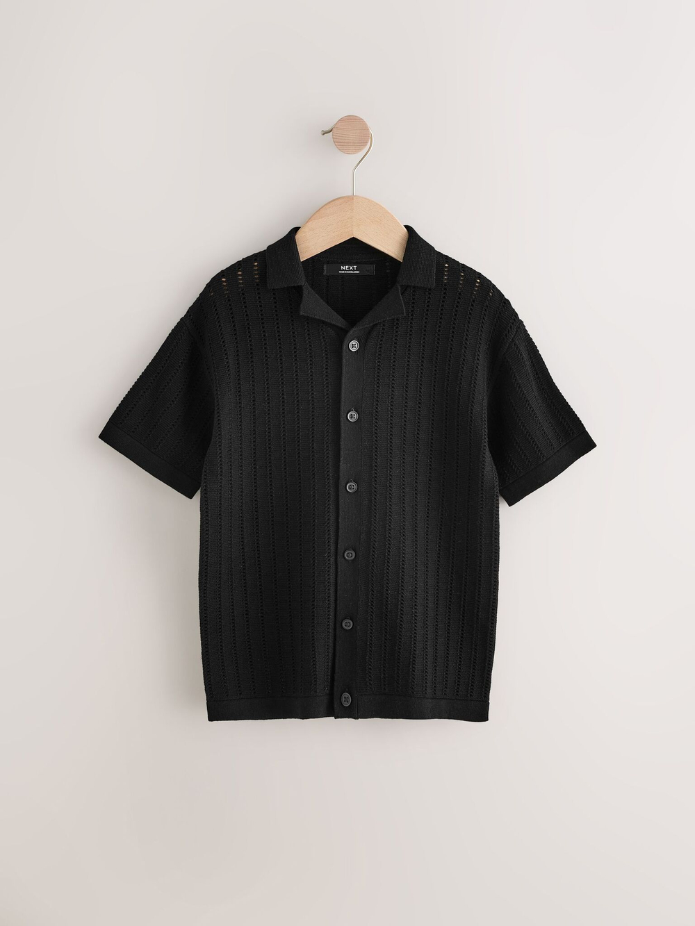 Кардиган с коротким рукавом для мальчика Next AA8-964, Черный