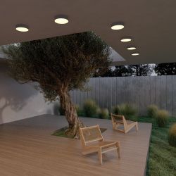 Уличный потолочный светодиодный светильник Maytoni   O431CL-L30B3K