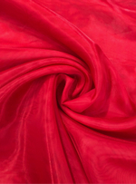 Ткань Микровуаль красная с утяжелителем, арт. 324898