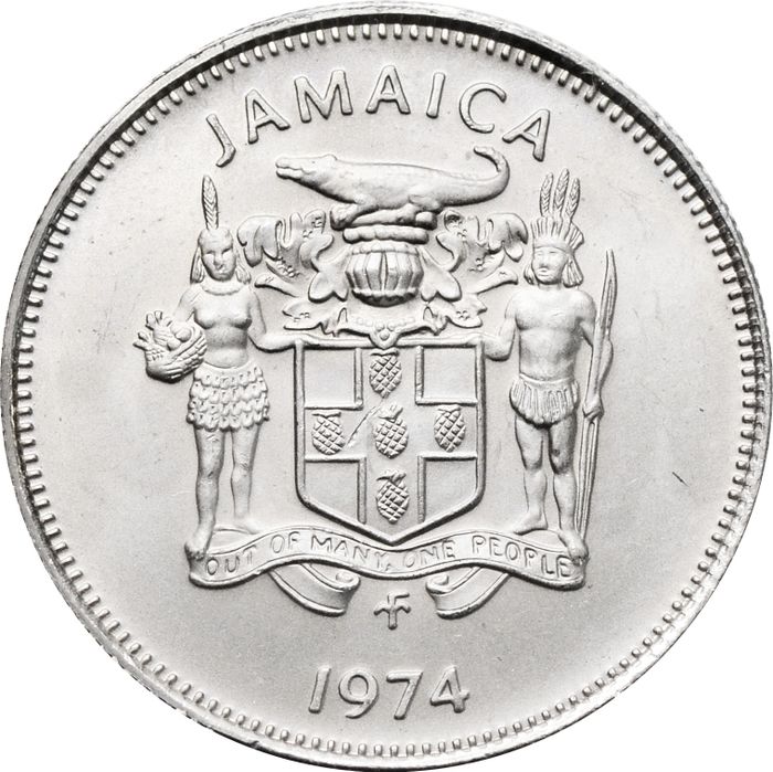 5 центов 1974 Ямайка UNC