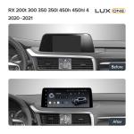 Магнитола для Lexus RX300, RX350, RX450h 2019-2022 - Teyes LUX ONE монитор 12.3" 2K QLED на Android 10, Быстрая, CarPlay, 4G SIM-слот
