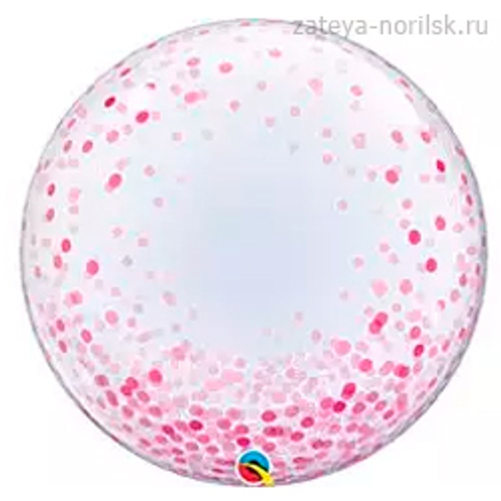 BUBBLE DECO Конфетти розовое