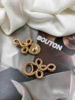 Застежка золотистая металлическая "Узел"