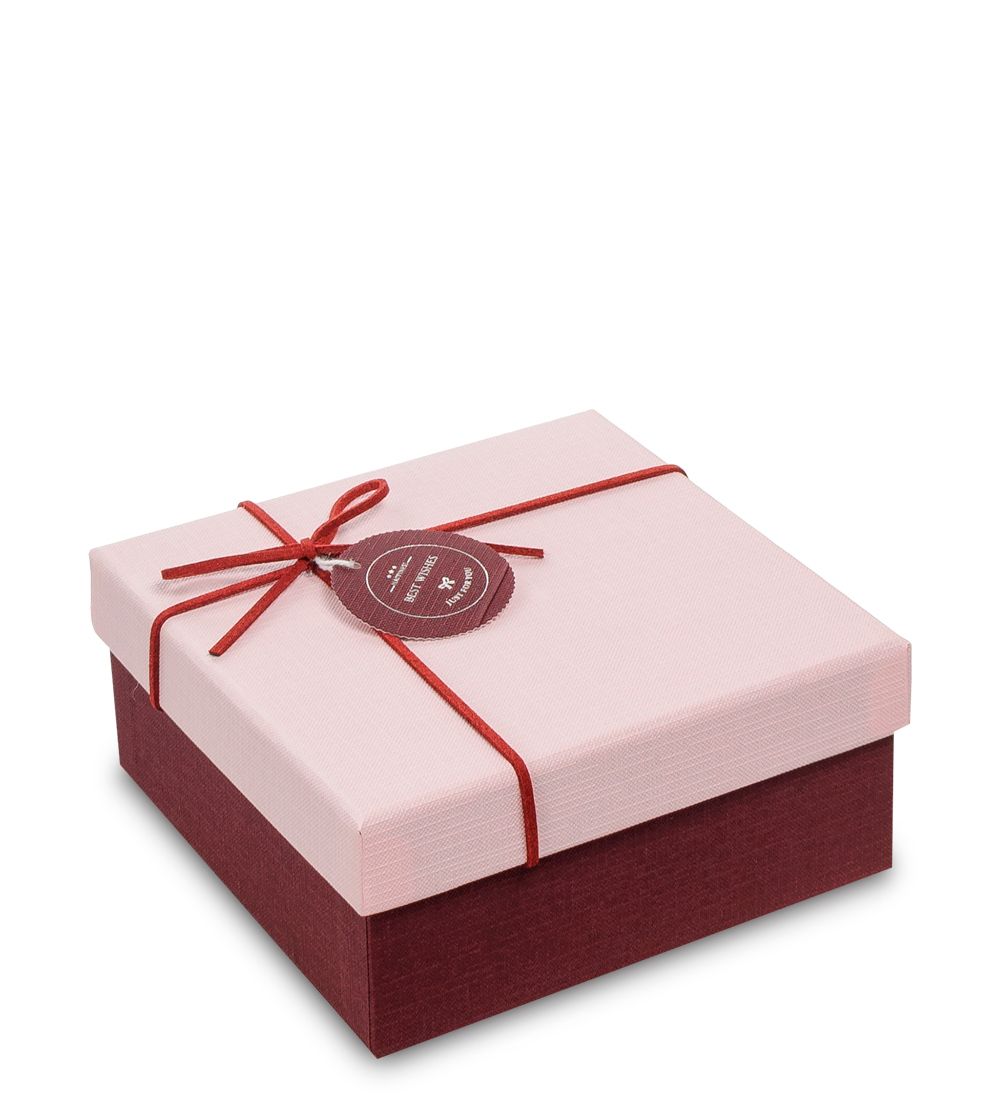 WF-77/1-B Коробка «Квадрат» цв.борд./роз.