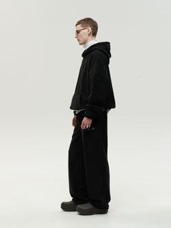 Drawstring Hoodie Black