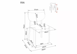 Стул SIGNAL RIN D t.255 светло-бежевый/дуб