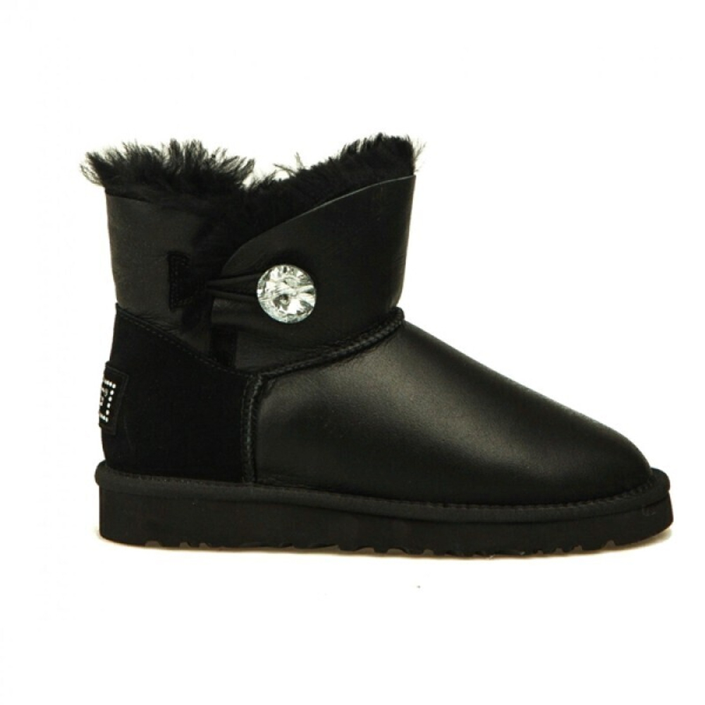 Угги Mini Bailey Button Bling Metallic Black