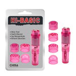 Мини-вибромассажер со сменными насадками The Ultimate Mini Massager, розовый (Цвет: розовый)