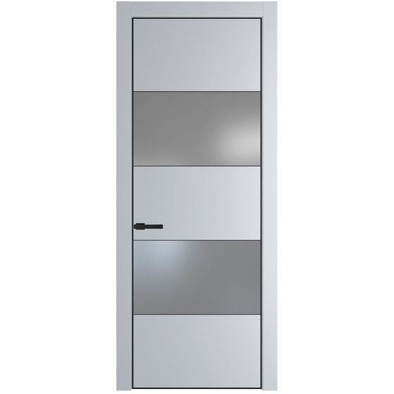 Межкомнатная дверь эмаль Profil Doors 22PA лайт грей со вставкой