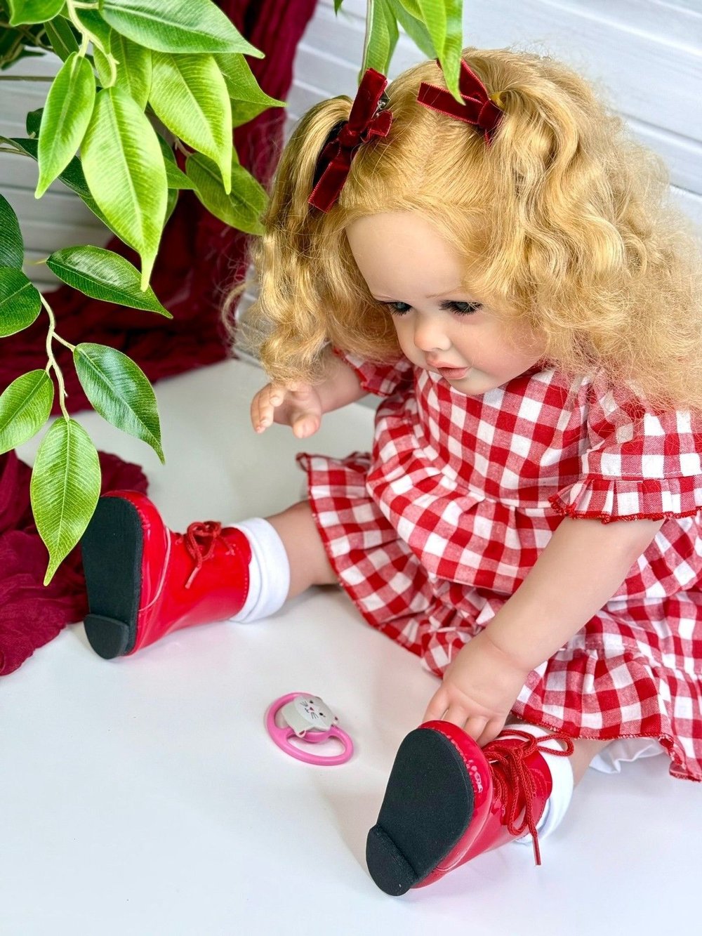 Кукла Реборн мягконабивная 60см в пакете (FA-041B)