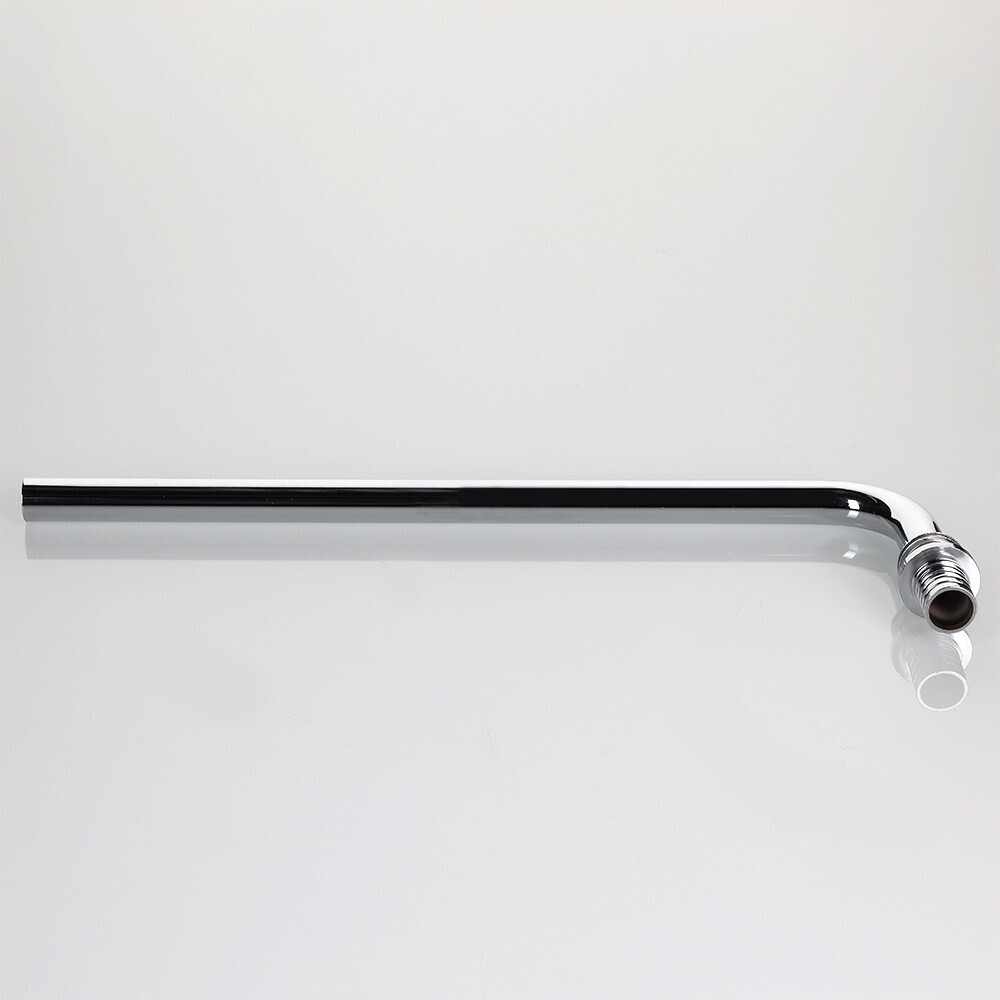 Фитинг аксиальный универсальный – угольник радиаторный с хромированной латунной трубкой с плавным поворотом, короткий 20 (2,8) х 15 мм, 30 см