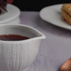 Молочник соусник 100 мл d 6,8/6,3 см h5,4 см круглый фарфор Frost   Proff Cuisine [12]