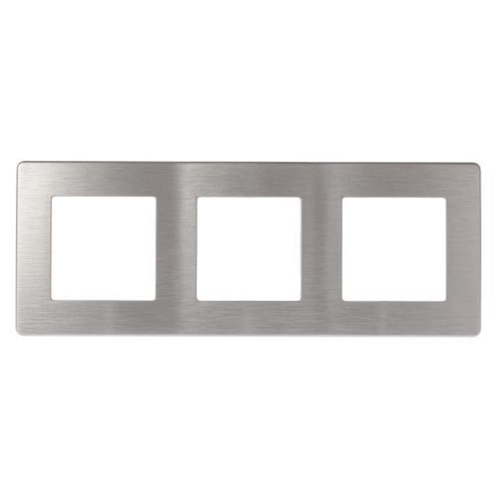 Рамка 3-м 12-5103-03 сатин алюм. Эра Б0052521