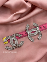 Брошь Шан. серебристая с жемчугом