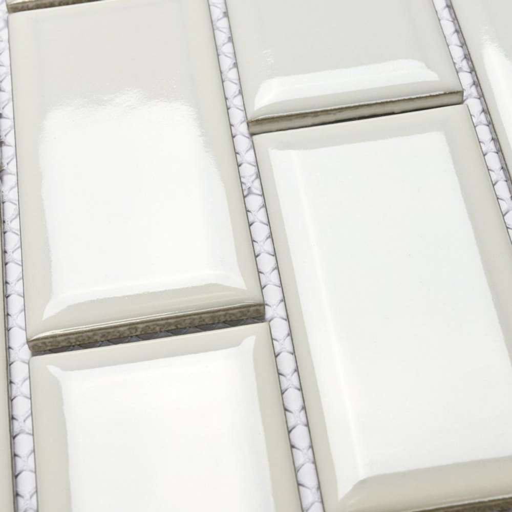 Мозаика из керамогранита Brick White/Брикет белый (45х95) 292х287.5х6 мм (шт)