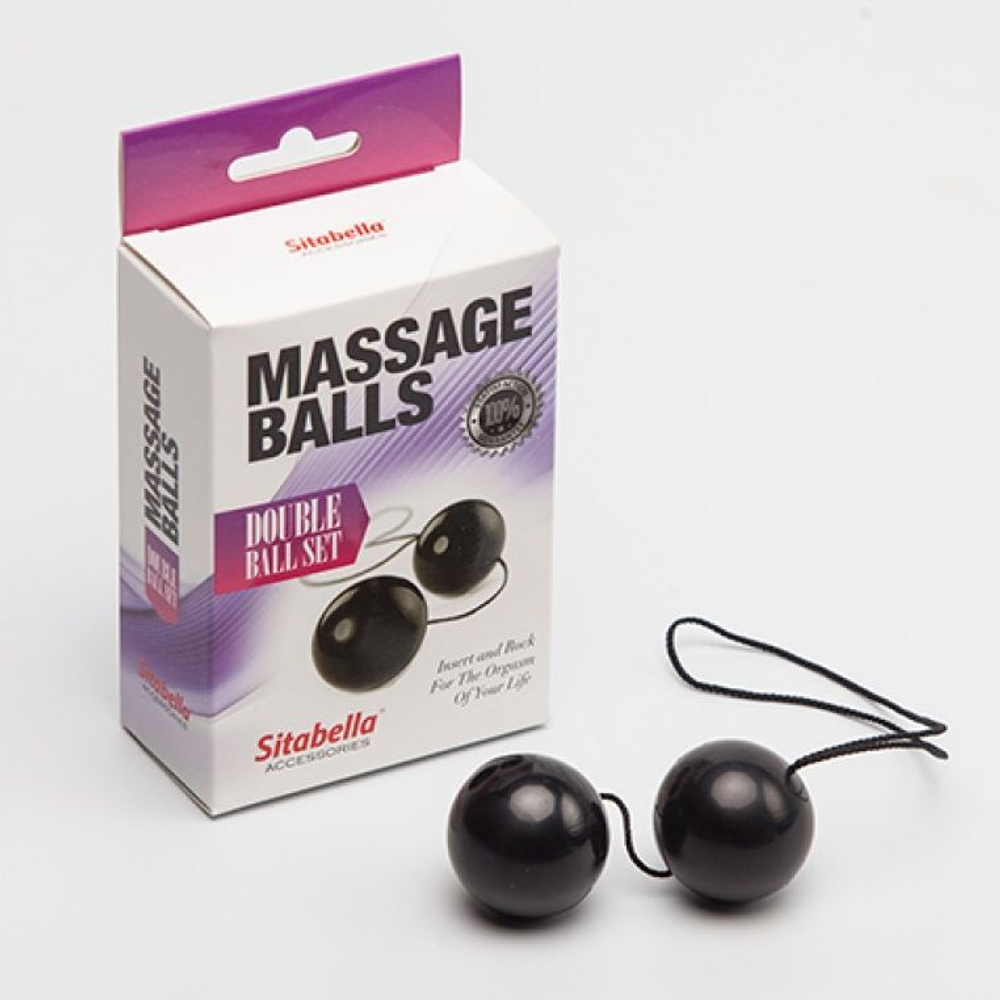 Черные вагинальные шарики Sitabella (Цвет: черный)