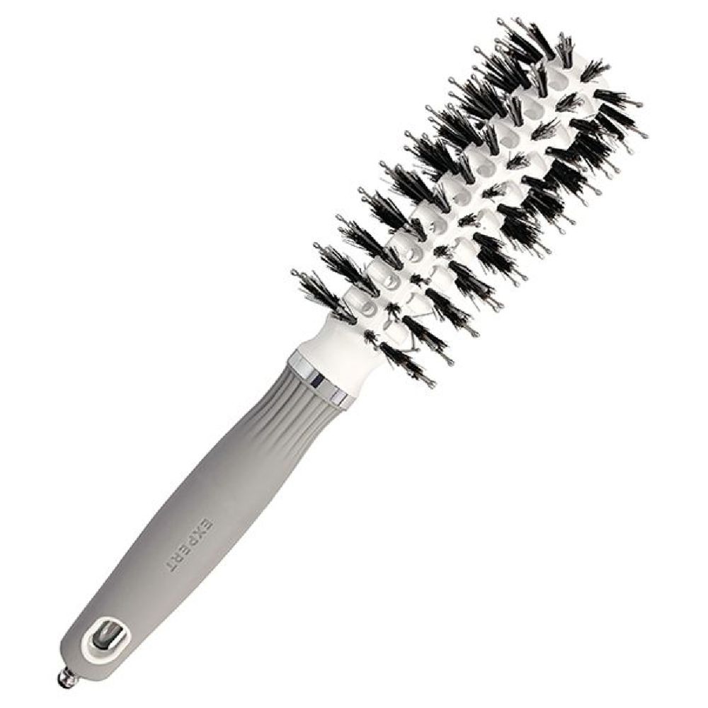 Olivia Garden Брашинг щетина+нейлон Expert Blowout Vent Boar&Nylon White&Grey 20 мм