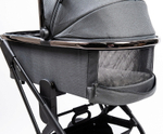 Детская коляска Peppy Tecla 3 в 1 с автокреслом Rise Shadow Antrazit Chrome Edition (Графитовый)