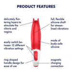 Вибромассажер Satisfyer Vibes Power Flower, 18,5 см