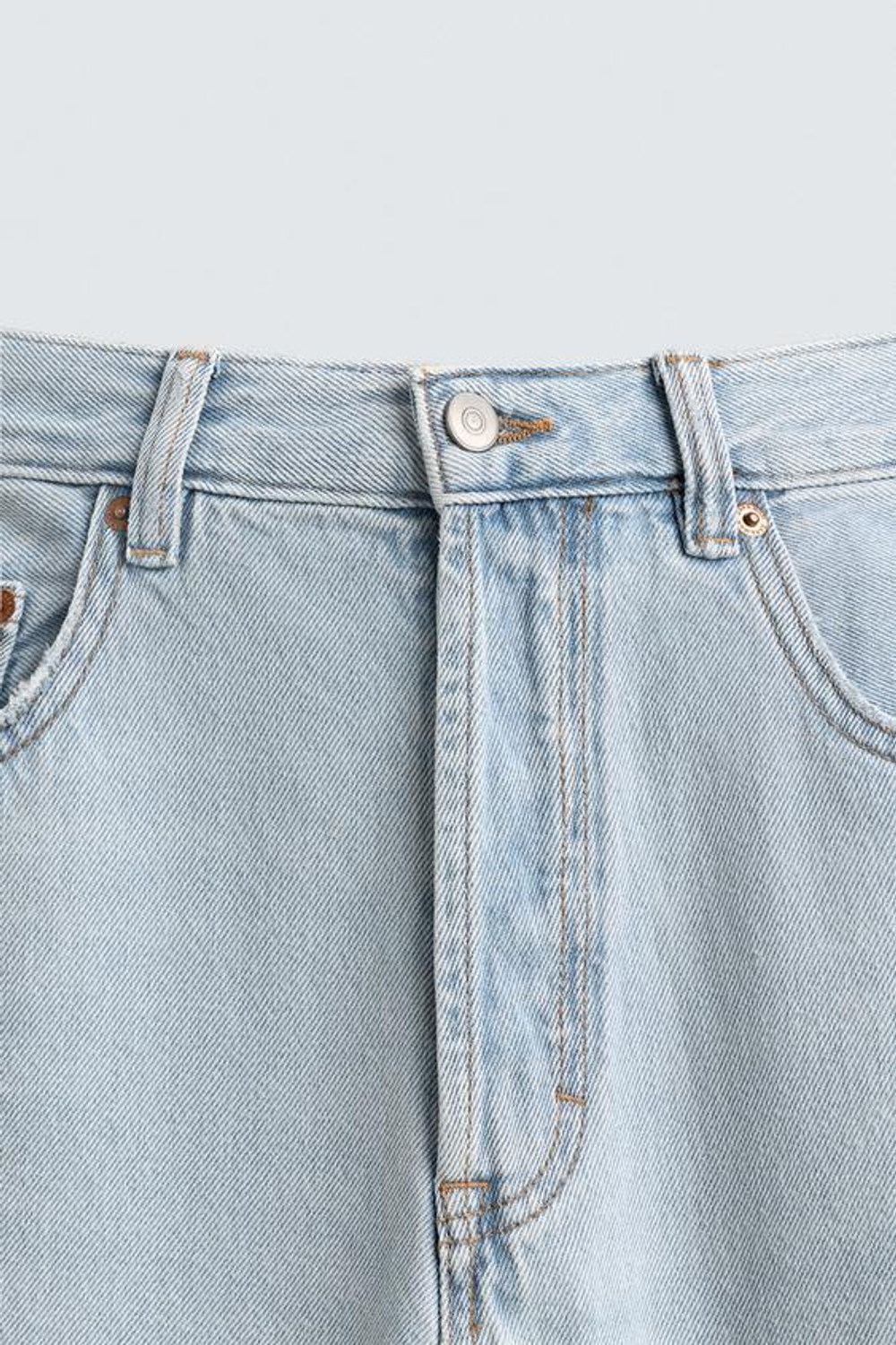 ZARA ДЖИНСЫ STRAIGHT FIT, ГОЛУБОЙ