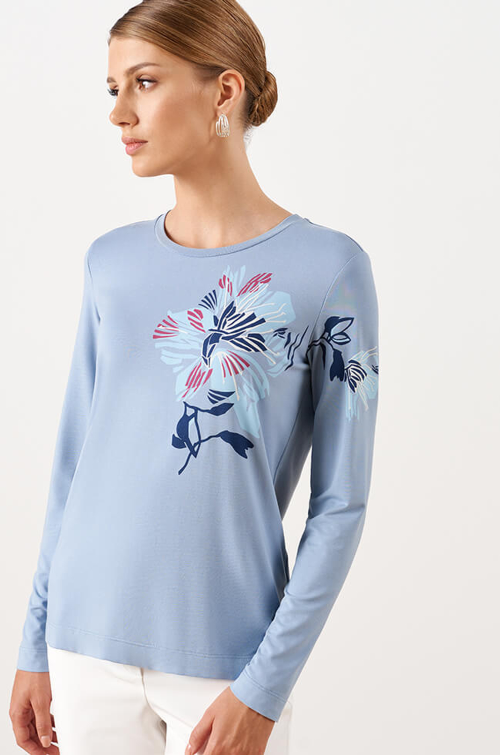 23070 Джемпер женский (голубой)