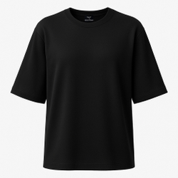 Футболка женская черная оверсайз для парикмахера