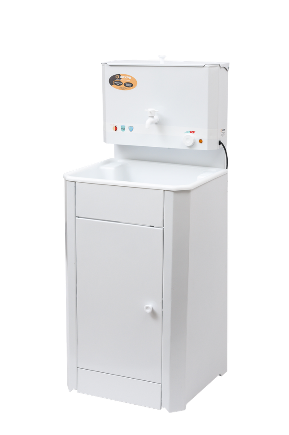 Умывальник дачный "Комфорт" ВИХРЬ с подогревом, пластик, белый