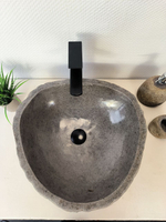 Раковина из речного камня RS-65996 48х46х15 из натурального камня