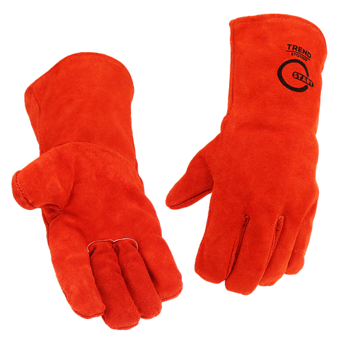 Краги спилковые START Trend (красные)