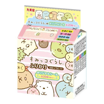Фурикакэ присыпка к рису Сумикогураши ассорти 4 вкуса Marumiya Sumikko Gurashi Furikake Mini Pack