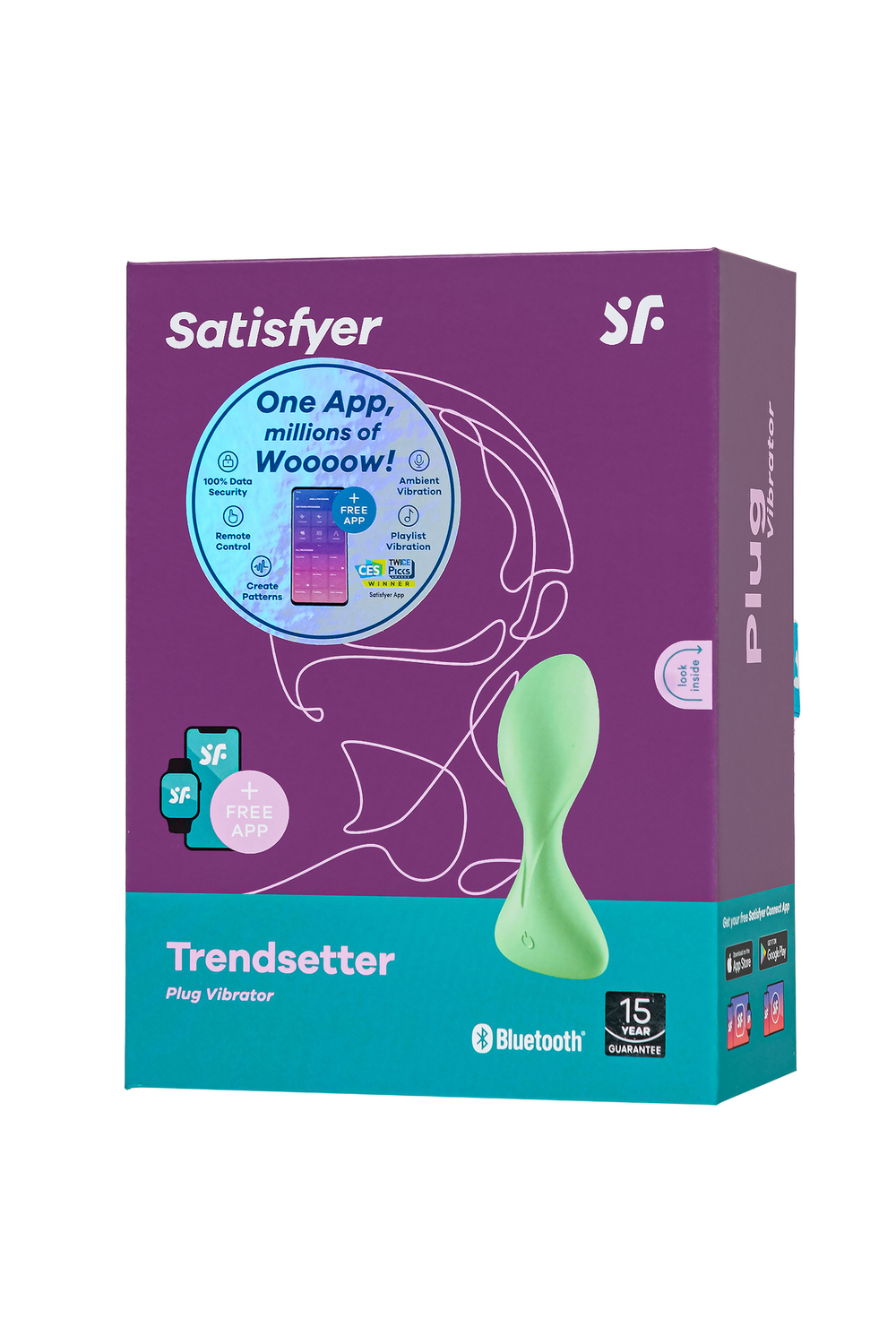 Вибромассажер простаты Satisfyer Trendsetter зелёный 11,2 см