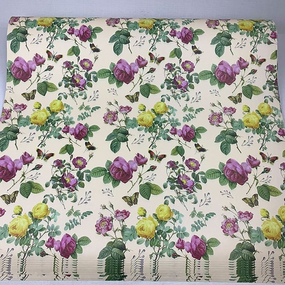 Упаковочная бумага (0,7*1 м) На Летней Клумбе, 10 шт.