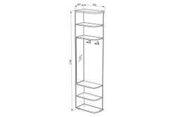 Детская «Манхэттен» (ясень шимо т./ясень шимо с.), ЛДСП/МДФ, Мебельсон