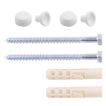 НАБОР Д/КРЕПЛЕНИЯ УНИТАЗА WATERLINE 10Х80 БЕЛЫЙ