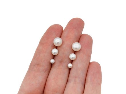 Серьги-гвоздики Жемчужинка 4,4-4,7мм