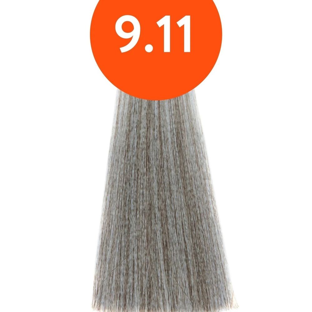 Стойкая крем краска для волос Ollin N-Joy Color Cream 100 мл, 9/11 блондин интенсивно-пепельный