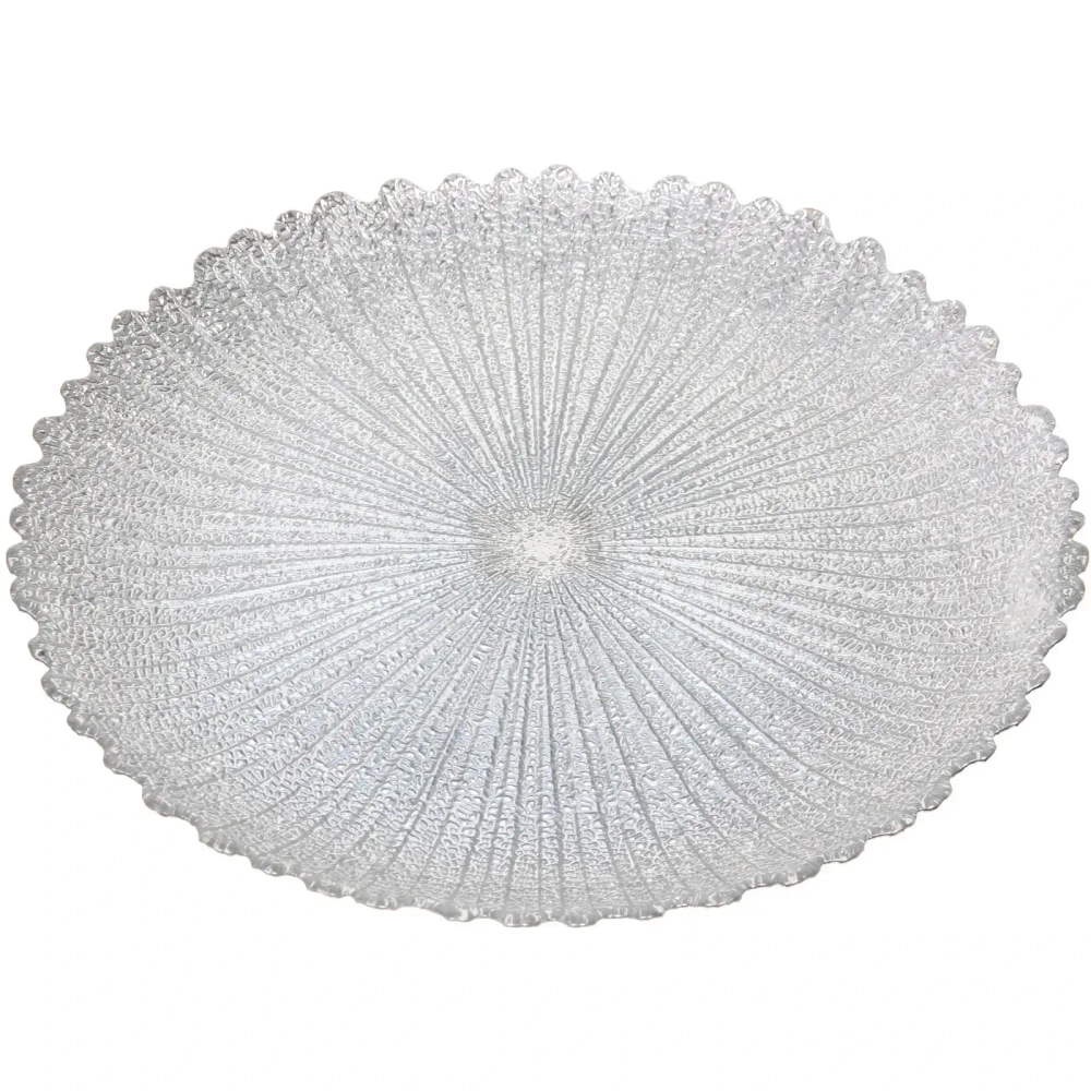 Тарелка 32см «Нимфа» серебро