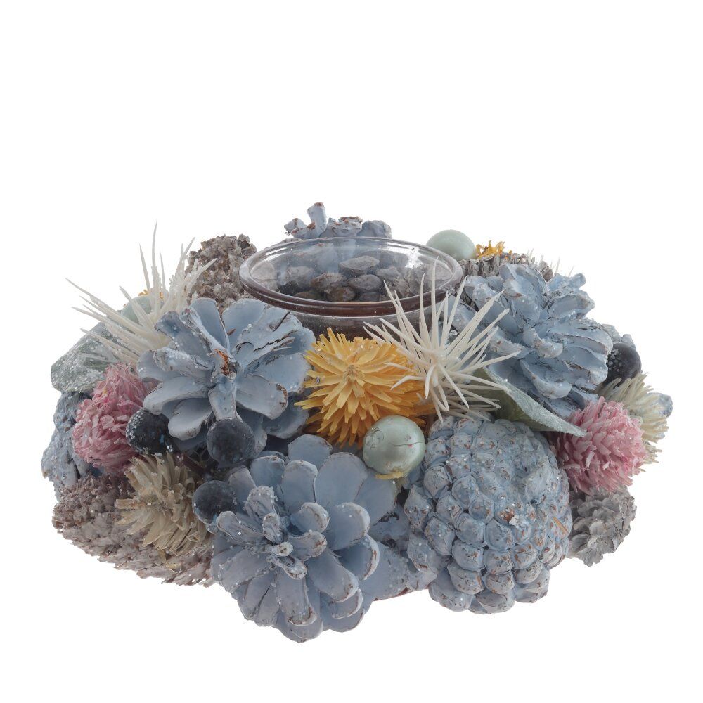 GAEM Подсвечник "Новогодняя композиция", L17 W17 H8 см