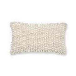 Mascarell Чехол на подушку из белого хлопка и полипропилена 30 x 50 см