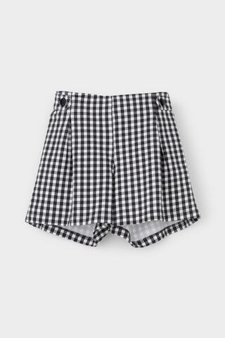 шорты  для девочки  КР 400732/серая клетка на белом к521