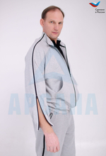 Толстовка ортопедическая с молниями по верху рукавов. Размер XS-M (44-48). Цвет СЕРЫЙ. Ткань ТРИКОТАЖ