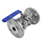 Stainless steel ball valve Elephant BV.F.Fp.T.ISO.304.180 580 psi, SS304, full port, flanged connection, with ISO 5211 mounting pad