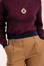 Лонгслив Idel Тюбетейка укороченный темно-синий